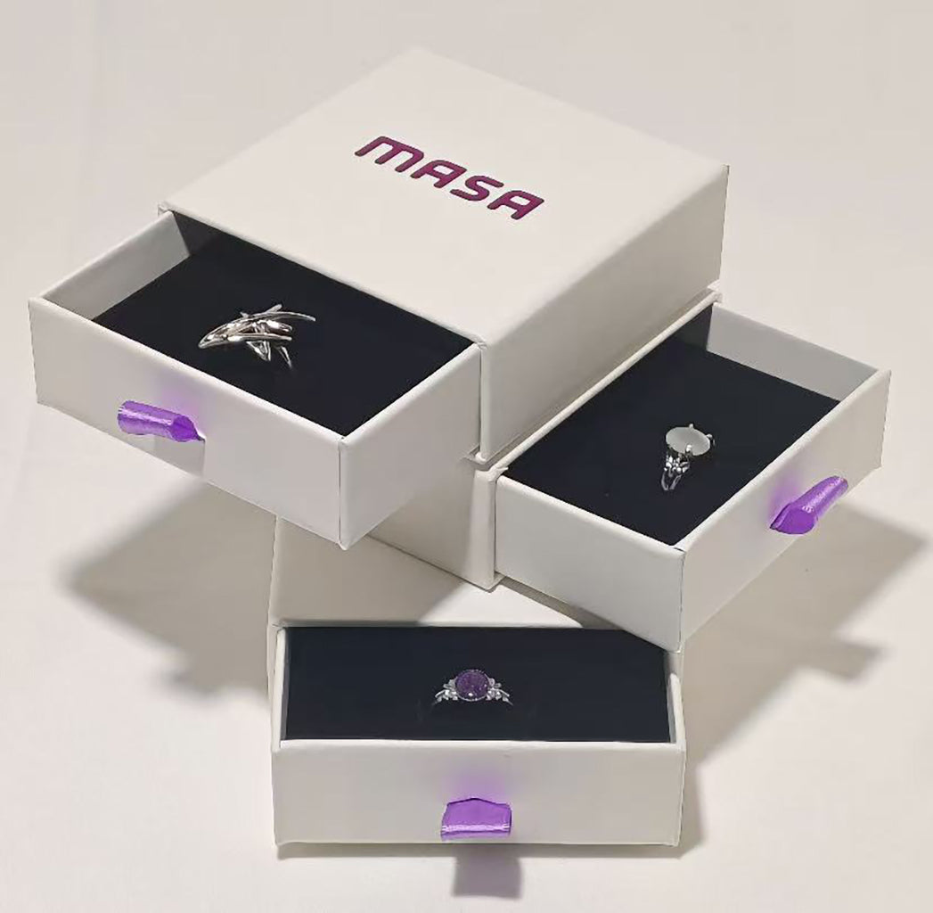 Drawer gift box example used to review a custom packaging sample