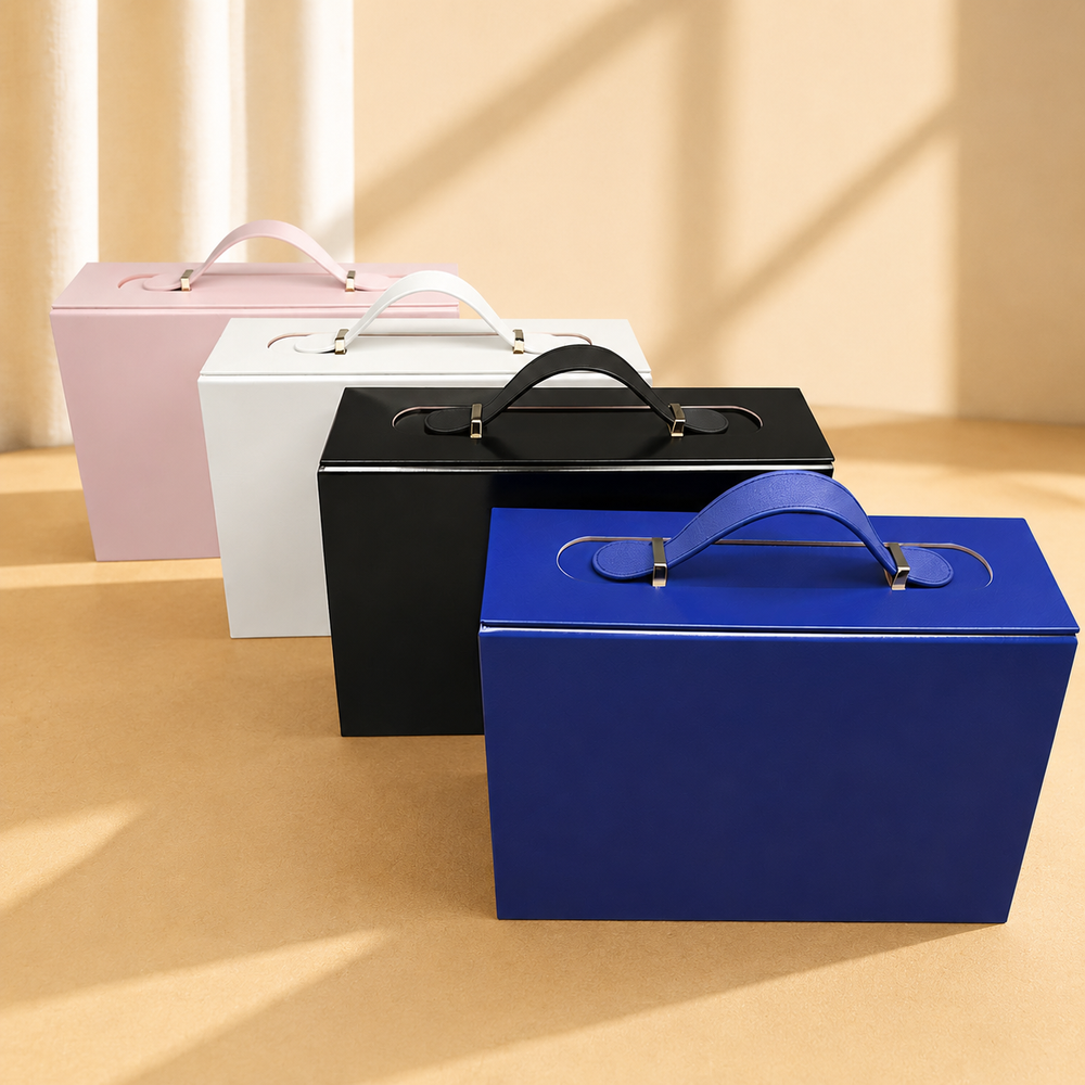 Large Magnetic Folding Gift Box with Handle — 39 × 29 × 11.6 cm (15.4 × 11.4 × 4.6 in)